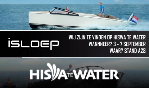 Isloep op Hiswa te water